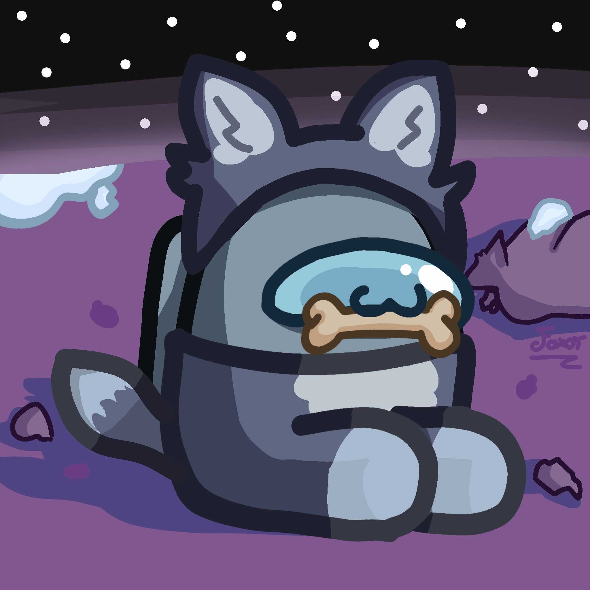 Fanart sentado foxor